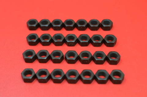 0112-28K Transmission Cover, Top Brake & Clutch Rod Nuts. Qty 28 Parkerized