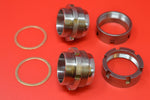 1012-15K HARLEY JD 61" Exhaust Nipples, Nuts, O-Rings. 1915-1924 61" TWINS