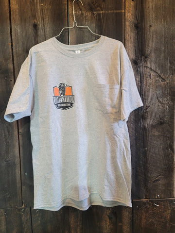 Competition Distributing Pocket T Shirt