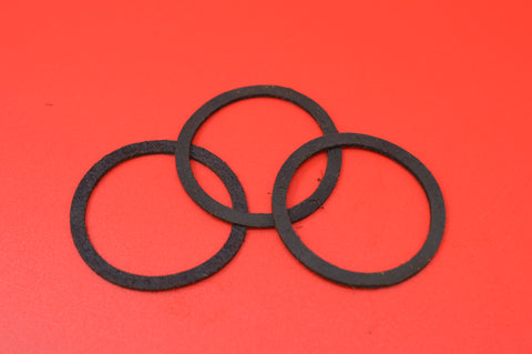 3509-16 HARLEY J JD VL RL GAS TANK & OIL TANK CAP LEATHER WASHERS. 1916-1934 ALL