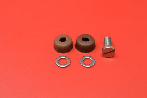 3561-12K HARLEY JD VL OIL PUMP PLUNGER SCREW & LEATHER CUPS ALL 1912-1935