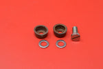 3561-12K HARLEY JD VL OIL PUMP PLUNGER SCREW & LEATHER CUPS ALL 1912-1935