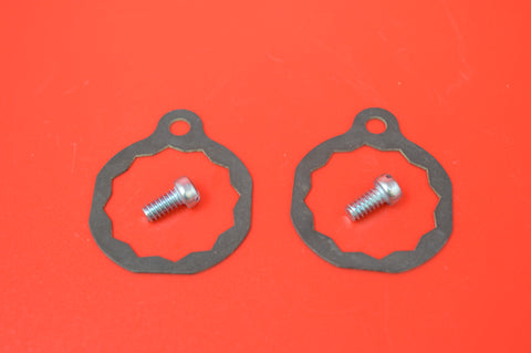 364-12LP HARLEY JD FLYWHEEL/PINION SHAFT NUT LOCKPLATES W/ SCREWS 1912-1929 & 1930-1932