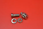 3749-16 HARLEY J JD FRONT FENDER BOLTS. NICKEL PLATED. 1916-1929 MADE IN USA!