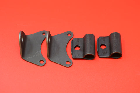 4859-22 HARLEY JD ELECTRIC HORN BRACKETS & CLAMPS 74" TWINS 1922-1928 (4 Pieces)