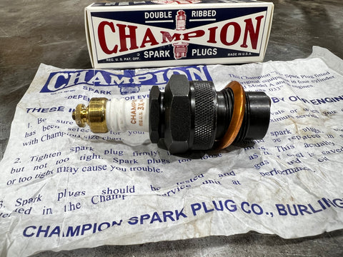 VSP-001 HARLEY J&JD SPARK PLUG. Fits 1909-1927 Harley Davidson. 7/8" 22mm