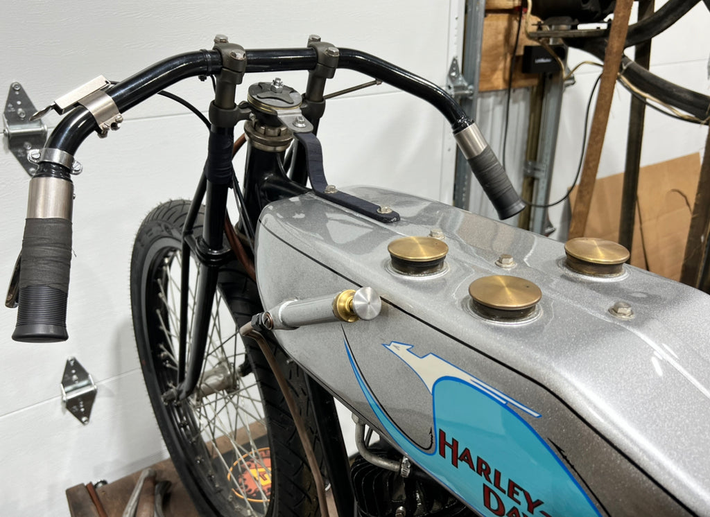 Boardtracker Handlebars BTB-201 Board Track Racer Handlebars & Weld on Short Racer Spirals Har ...